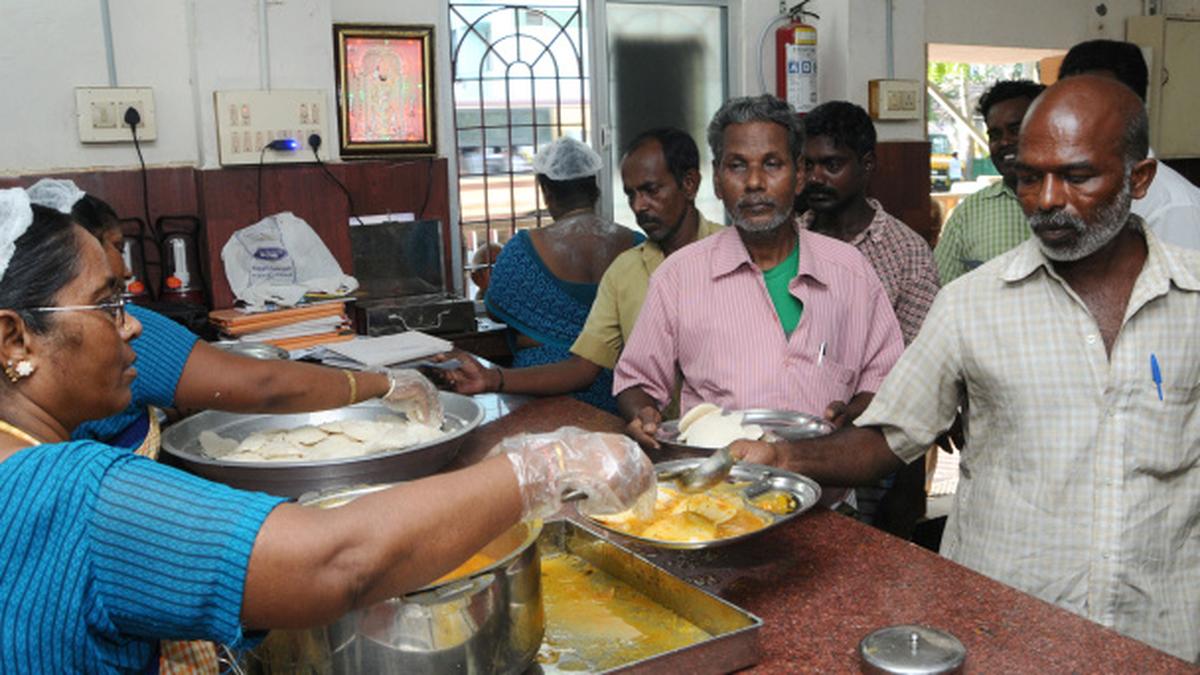 Amma canteens may soon come up at Chennai's MRTS stations The Hindu