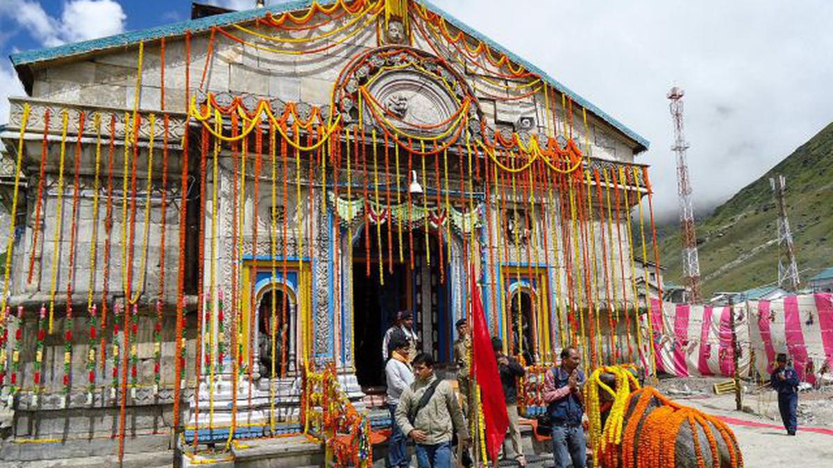 Prayers resume at Kedarnath after mid-June calamity - The Hindu