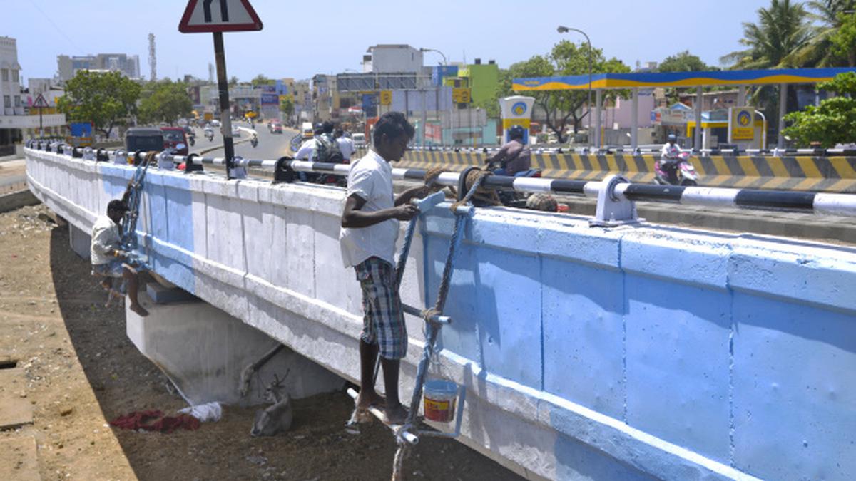 Makeover of grade separator nearing completion The Hindu