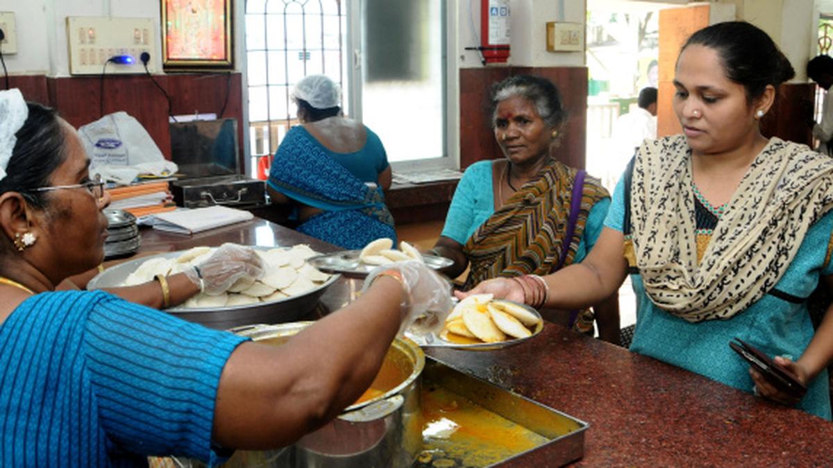 Private players to help manage Amma canteens The Hindu