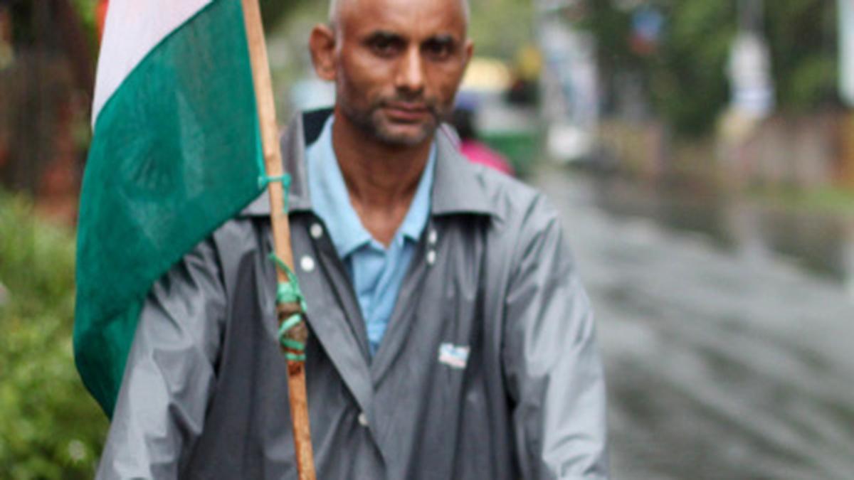 Uttarakhand activist pedals for peace again The Hindu