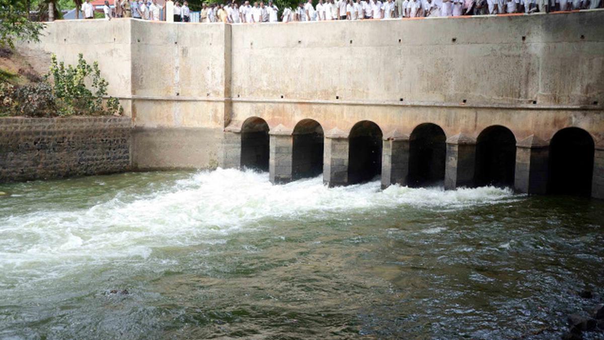 Water from Kodiveri Check Dam released - The Hindu