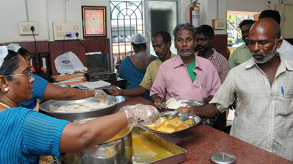 Amma Unavagam menu expanded, to come up in nine more cities - The Hindu