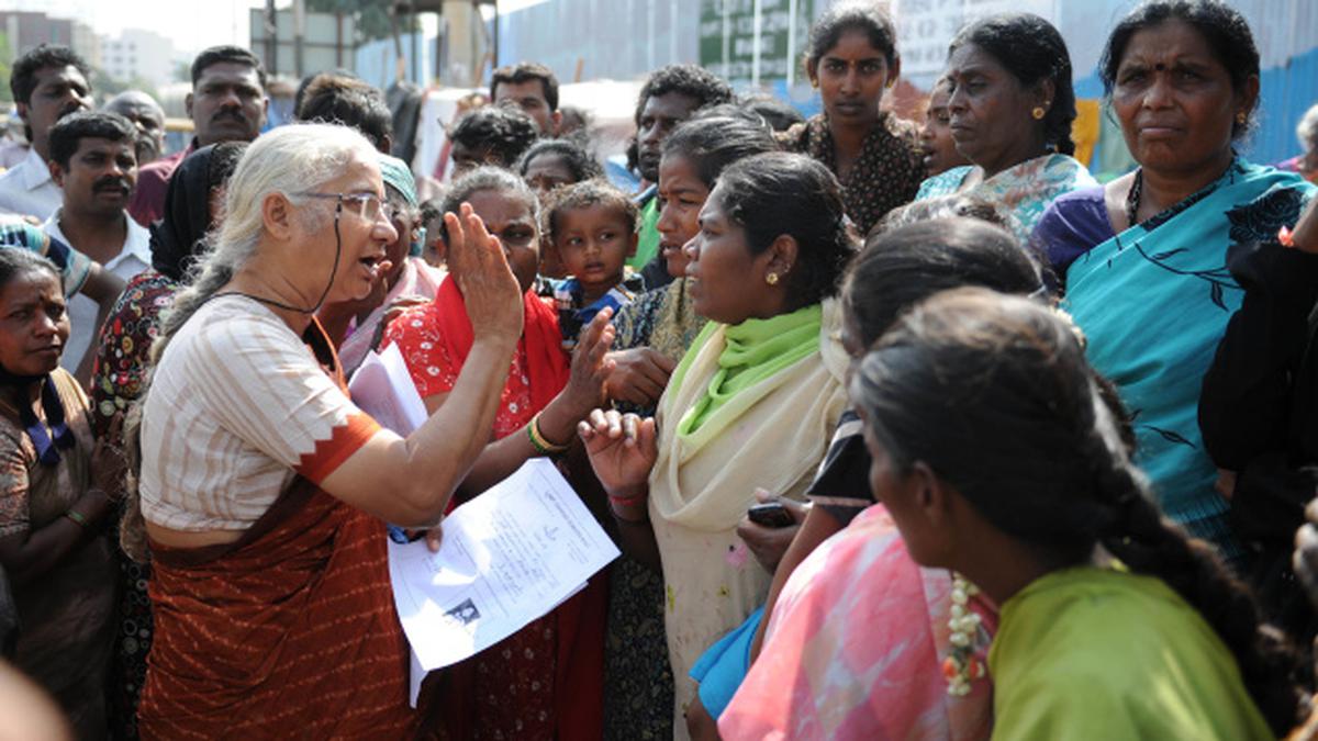 Medha Patkar to fight for the Ejipura evicted - The Hindu