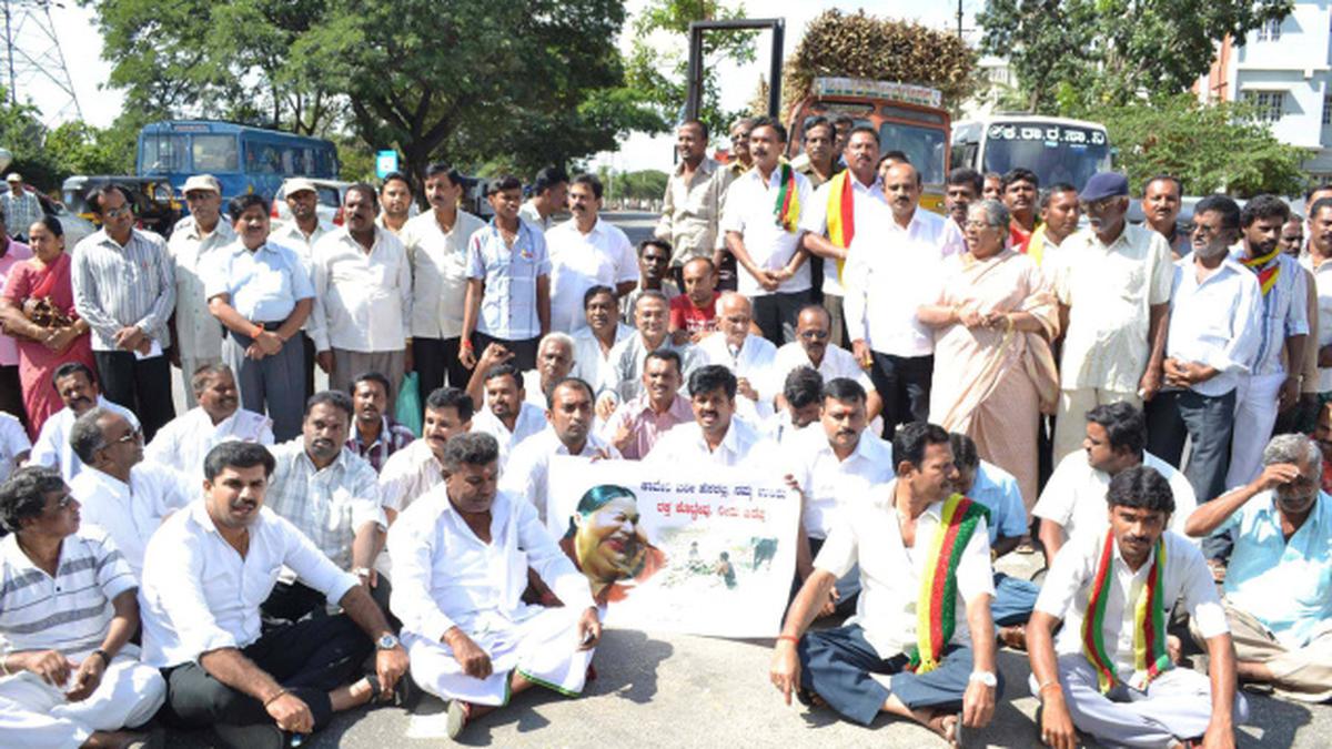 Cauvery row: protests block traffic in Mandya - The Hindu