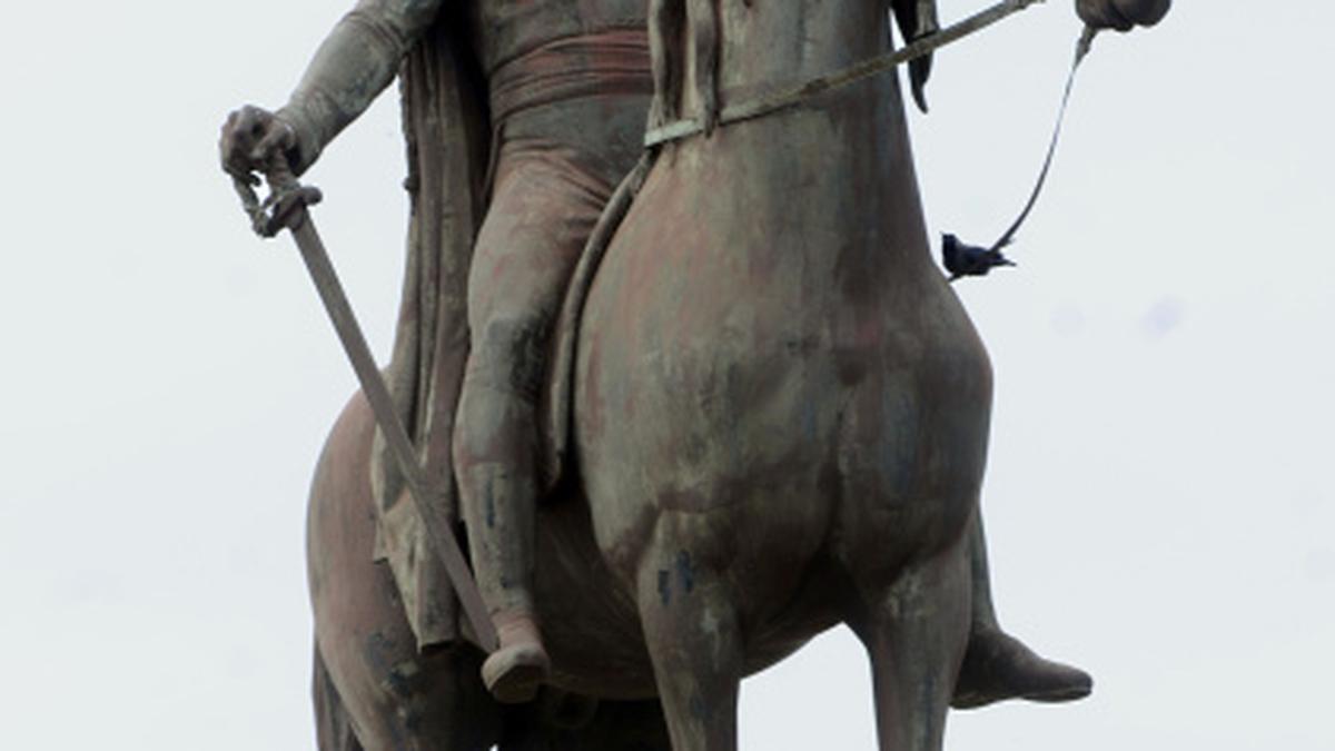 Behind the statue The Hindu