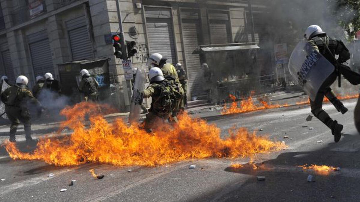 Violence in Greece over austerity