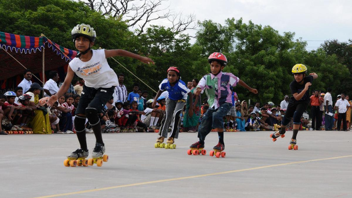 Roller skating competition begins The Hindu