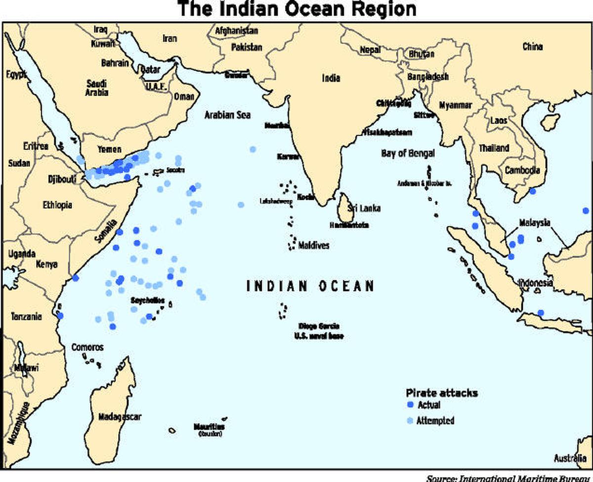 Индийский океан омывает море