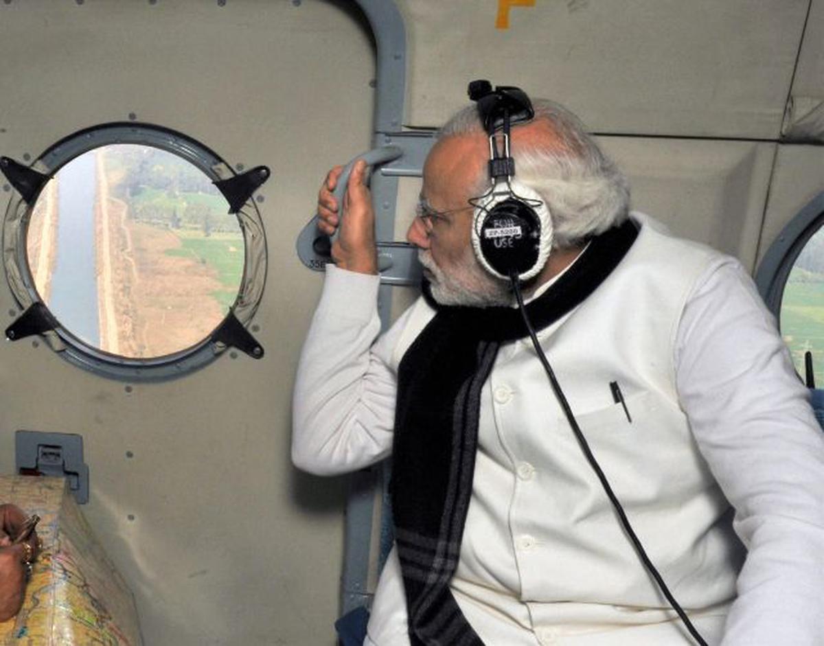 PM Modi visits Pathankot air base, says tactical response neutralised  serious attack - India Today