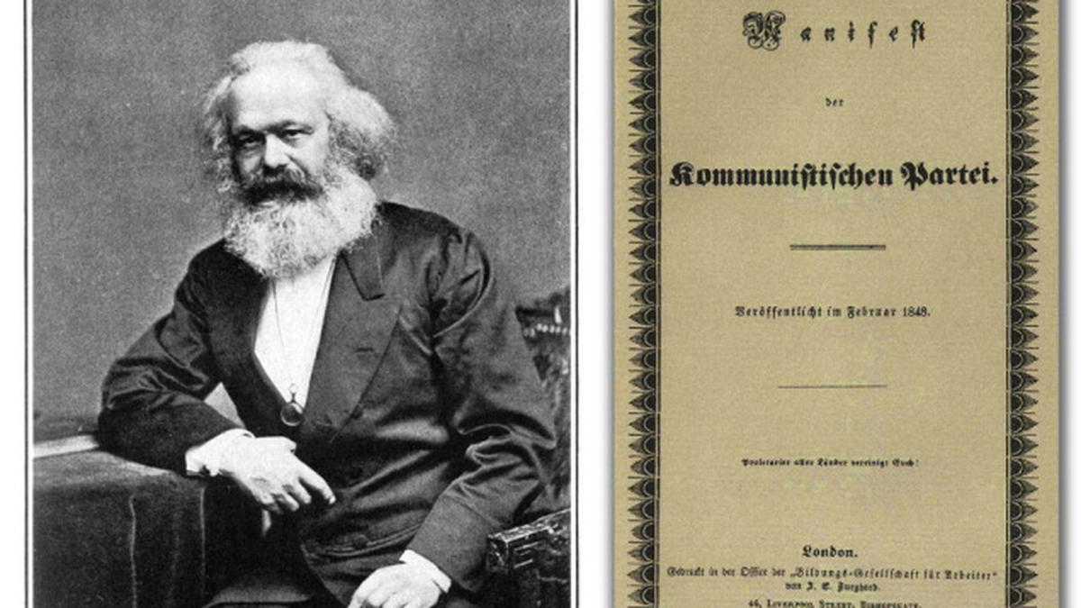 Read about how Marx and Engels brought out a Manifesto that would