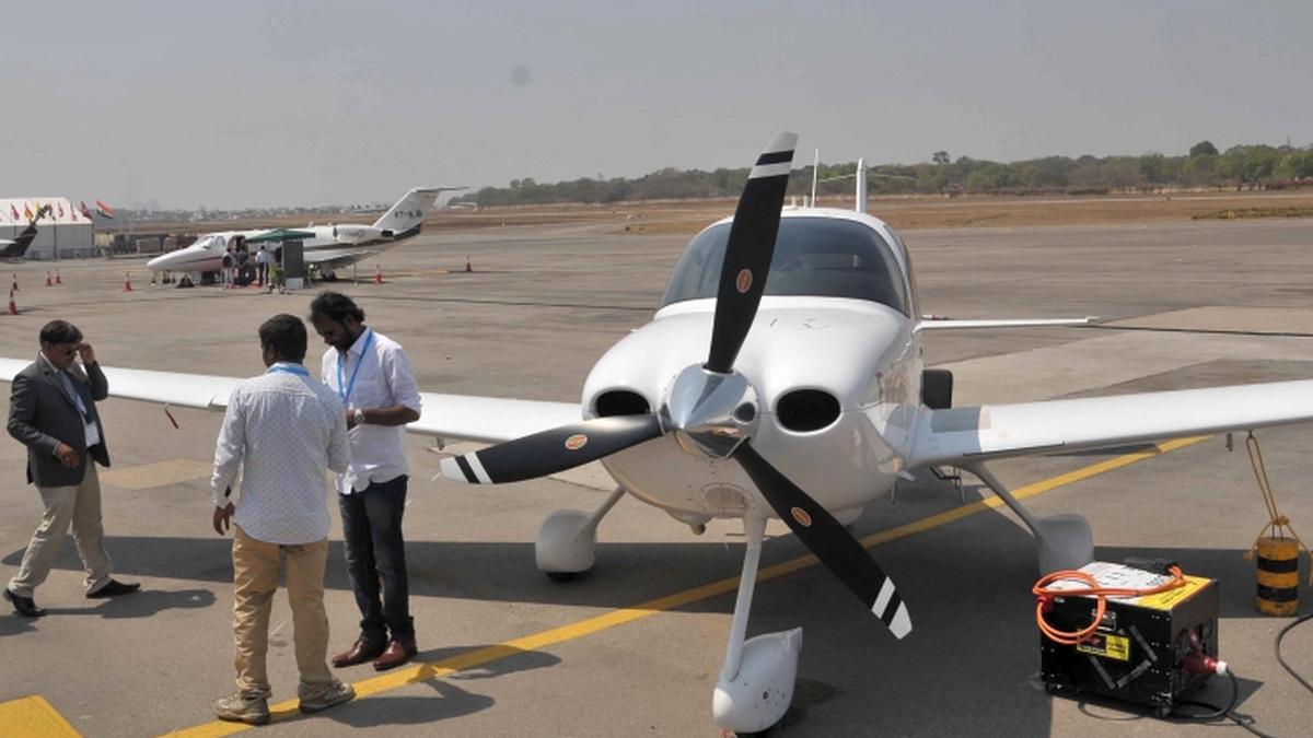 Plane on a parachute! The Hindu