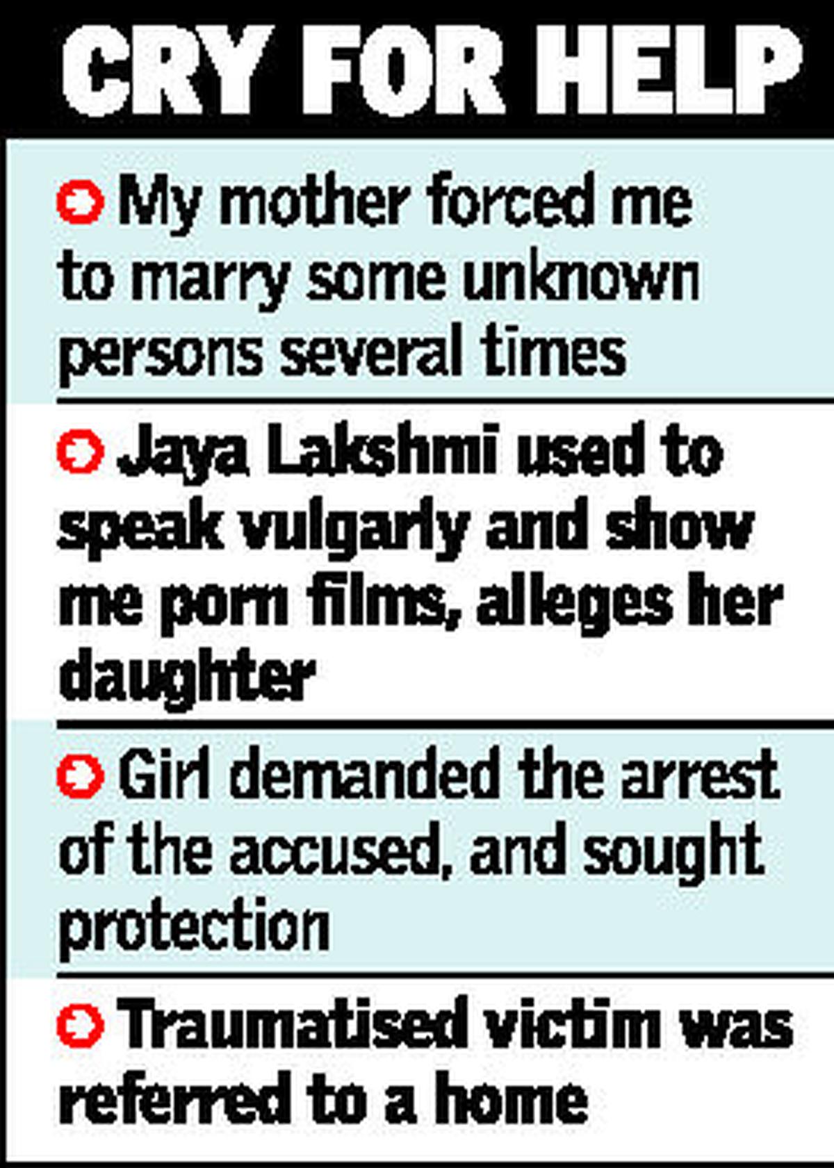 My mother tried to force me into flesh trade” - The Hindu