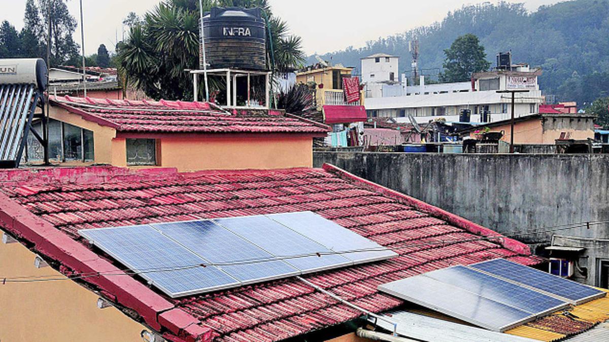 Rooftop solar energy system in Ooty The Hindu