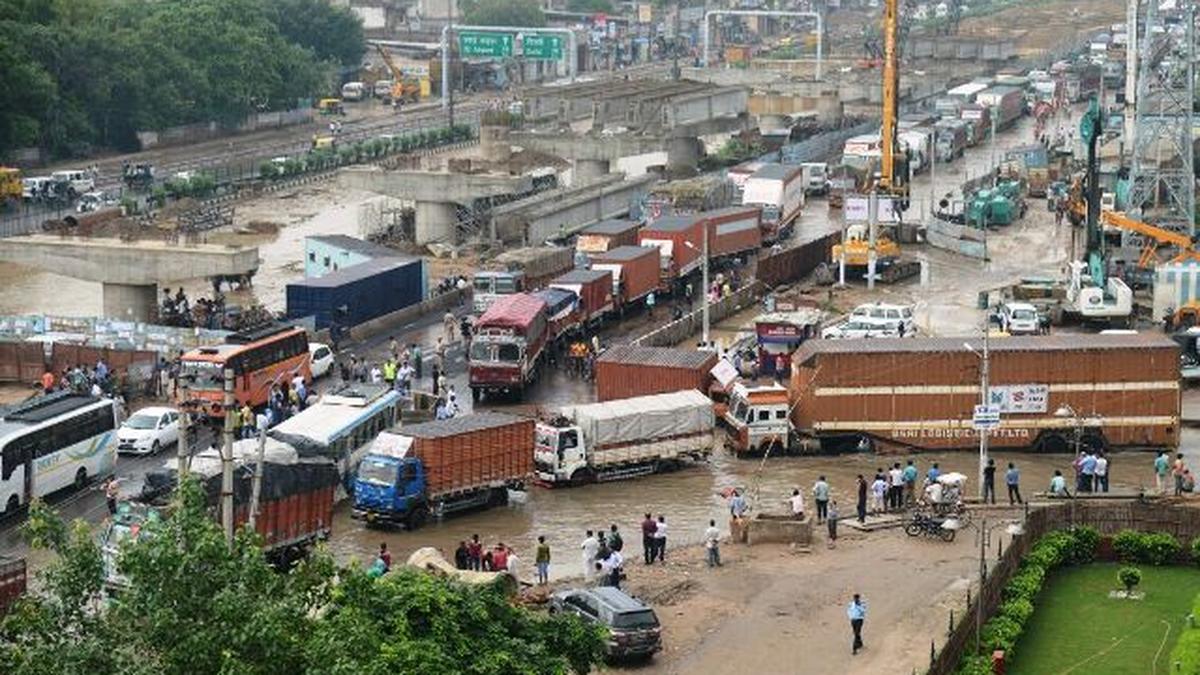 Gurgaon reels under worst traffic jam The Hindu