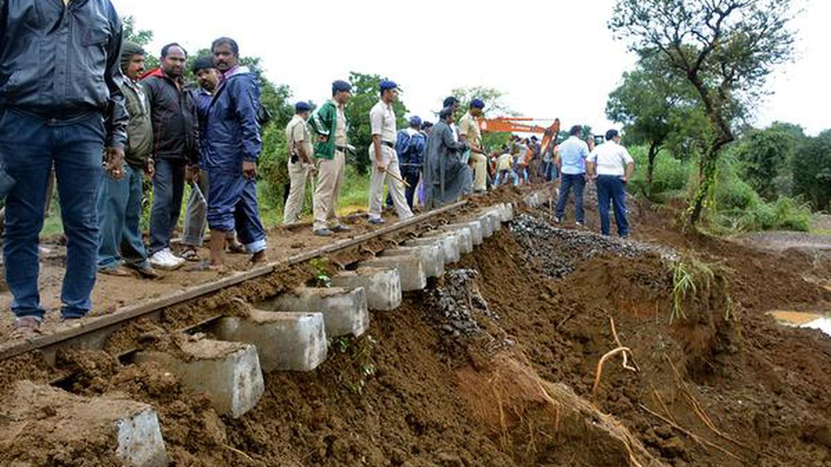 Rail track restored near Vikarabad - The Hindu