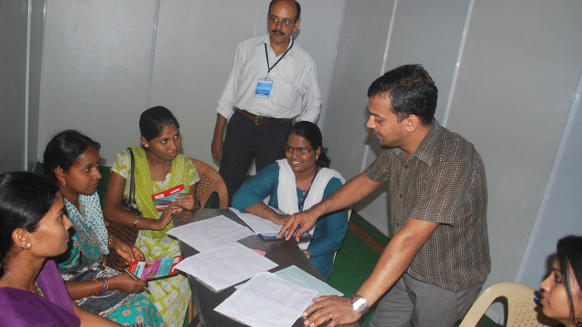 Youth swarm Udupi job fair The Hindu