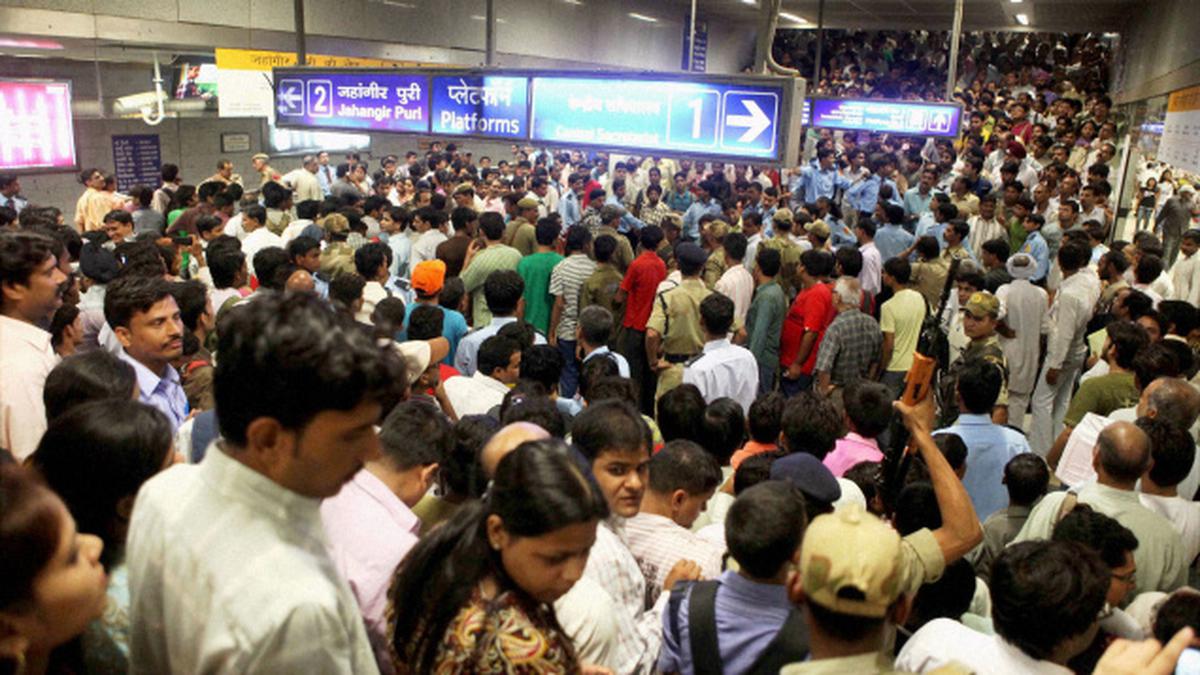 Fire at Rajiv Chowk metro station - The Hindu