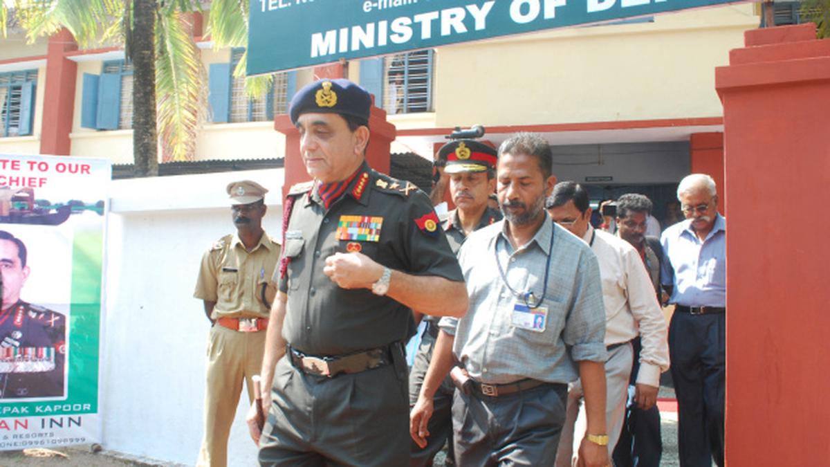 Army chief arrives in Alappuzha The Hindu