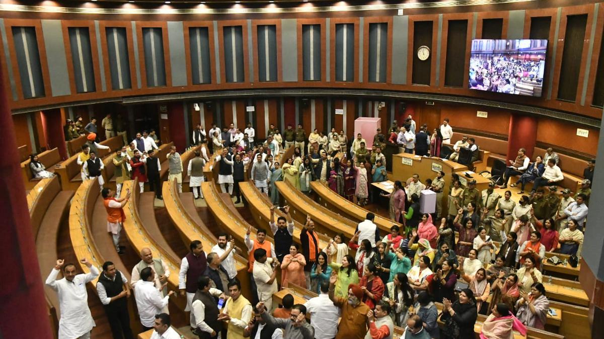 MCD House reconvenes to hold standing committee members' election after ruckus; BJP councillors chant slogans