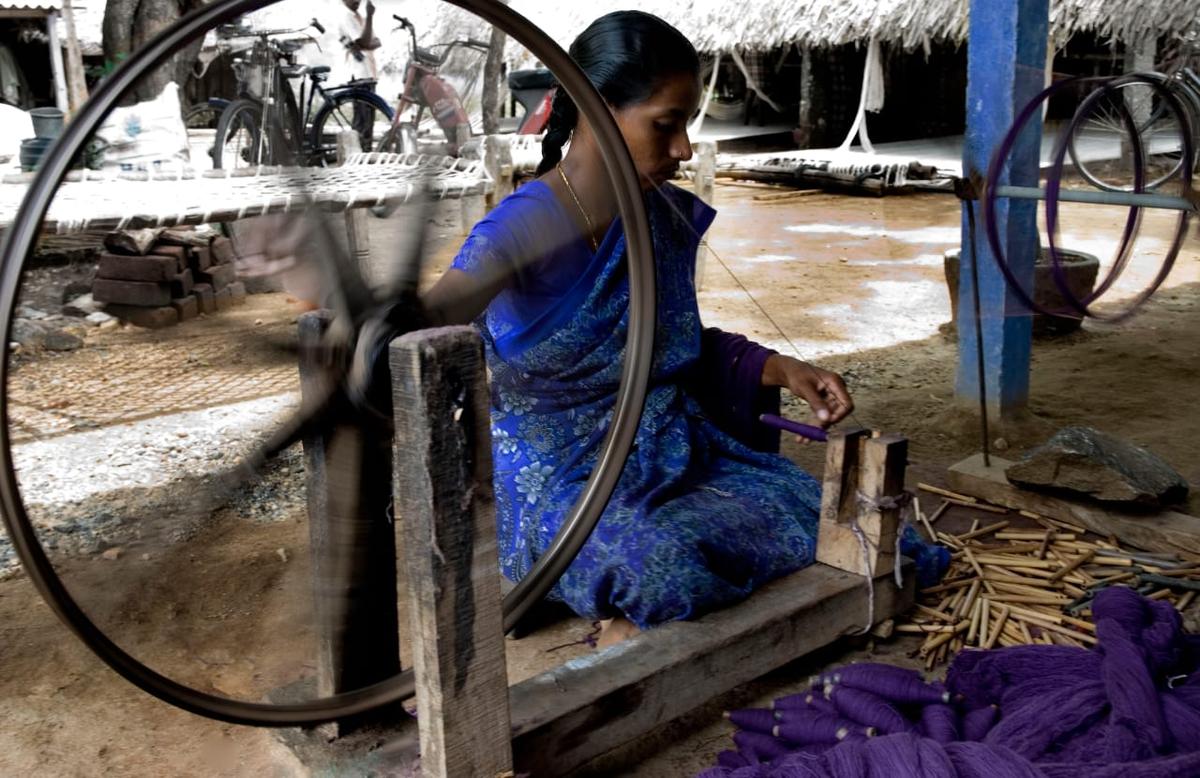 At the Rope factory in Madurai