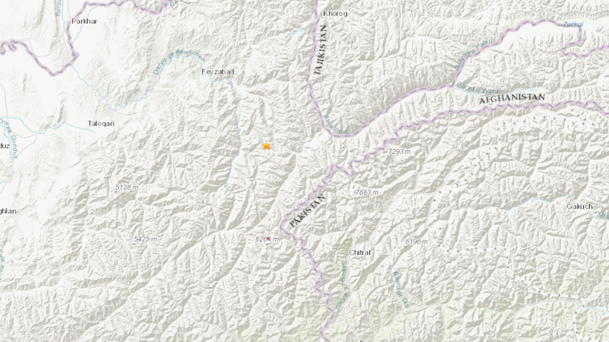 5.2-magnitude earthquake hits the Afghan city of Faizabad;  Tremors were felt in Srinagar, Poonch and parts of Punjab and Haryana