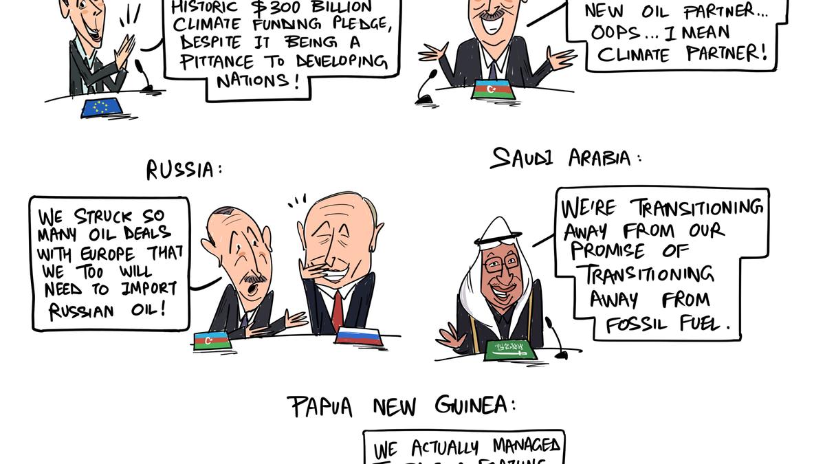 Green Humour by Rohan Chakravarty on COP29 UN Climate Change Conference in Baku