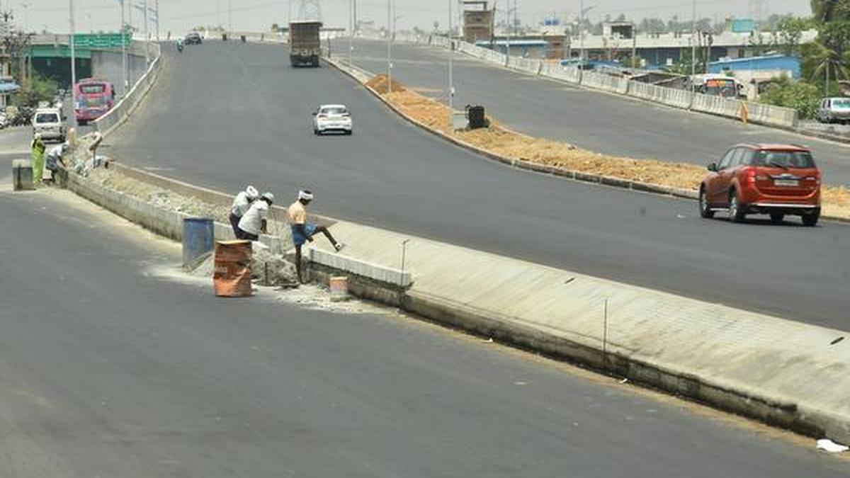 Construction of Magudanchavadi flyover nearing completion The Hindu