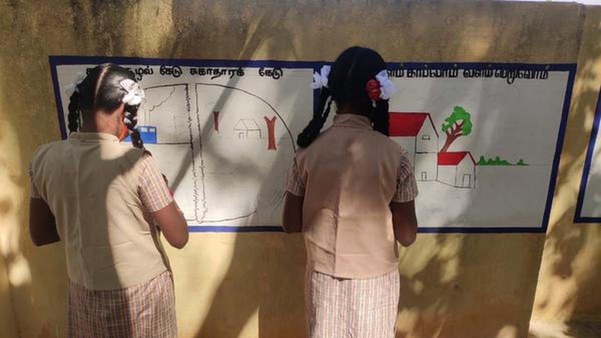 Wall painting contest under way in govt. middle schools The Hindu