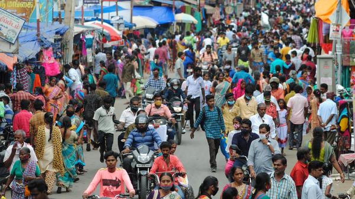 Shoppers crowd market areas in Erode The Hindu