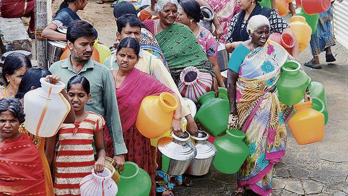 Onceinfivedays water supply in Coimbatore Velumani The Hindu