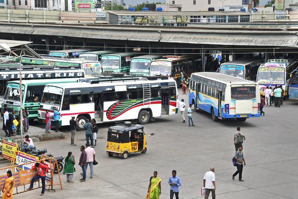 Erode municipal bus stand to be modernised - The Hindu