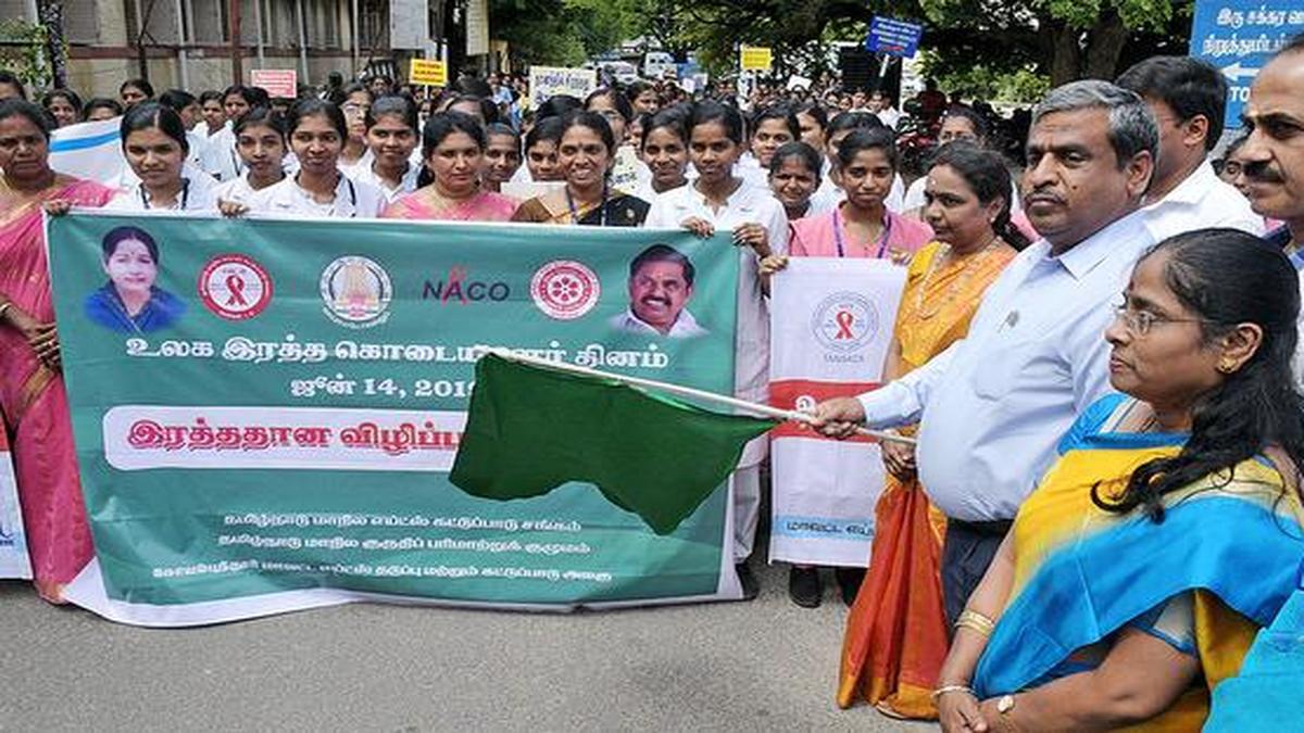 Blood donation awareness rally in Coimbatore The Hindu
