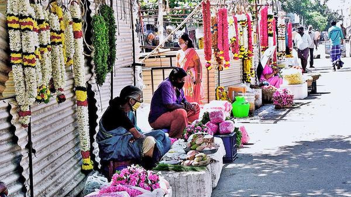 Flower vendors back on Mettupalayam Road The Hindu