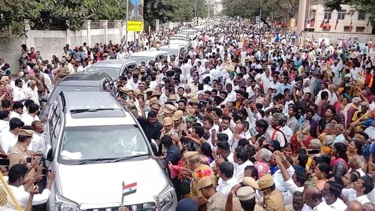 Traffic affected across Coimbatore over Minister Udhayanidhi’s visit