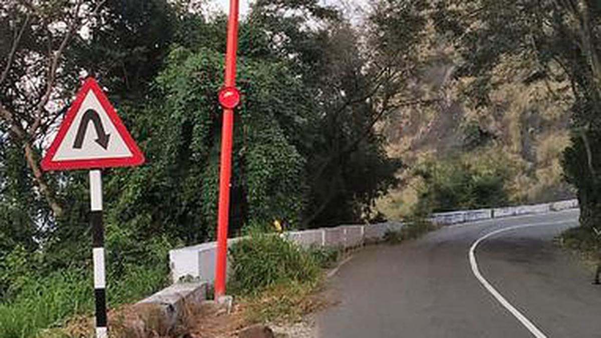 Safety system installed at hairpin bend on Valparai ghat road The Hindu