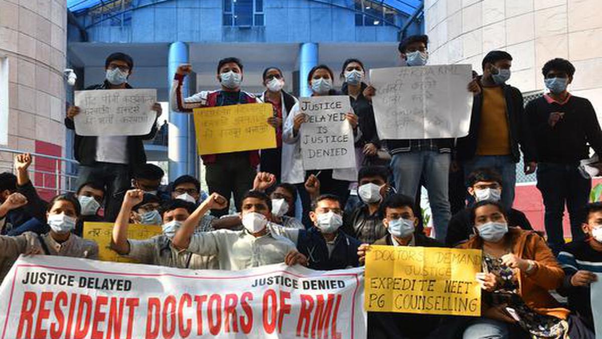 Doctors protest delay in PG NEET counselling