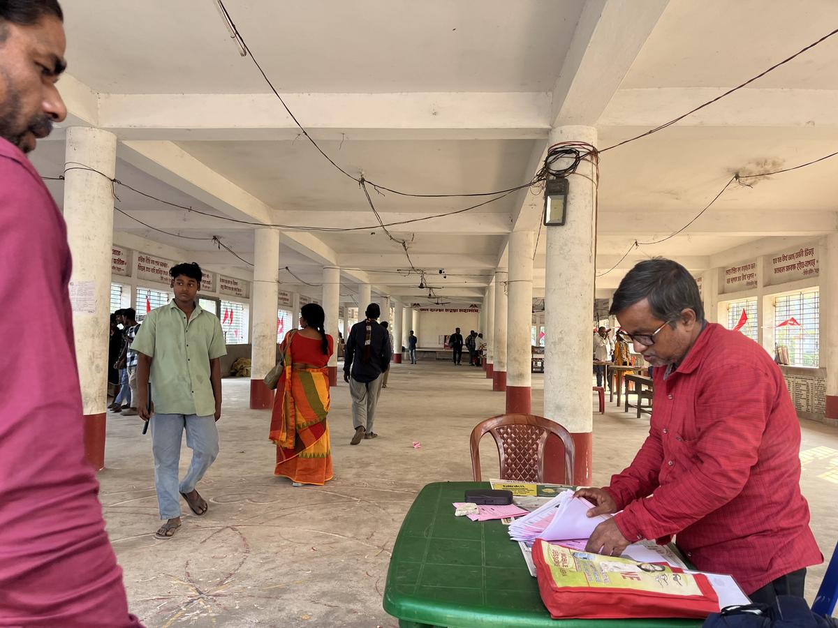 At up by the BJP in Thakurnagar for Matuas to apply for citizenship under the CAA. At up by the BJP in Thakurnagar for Matuas to apply for citizenship under the CAA.