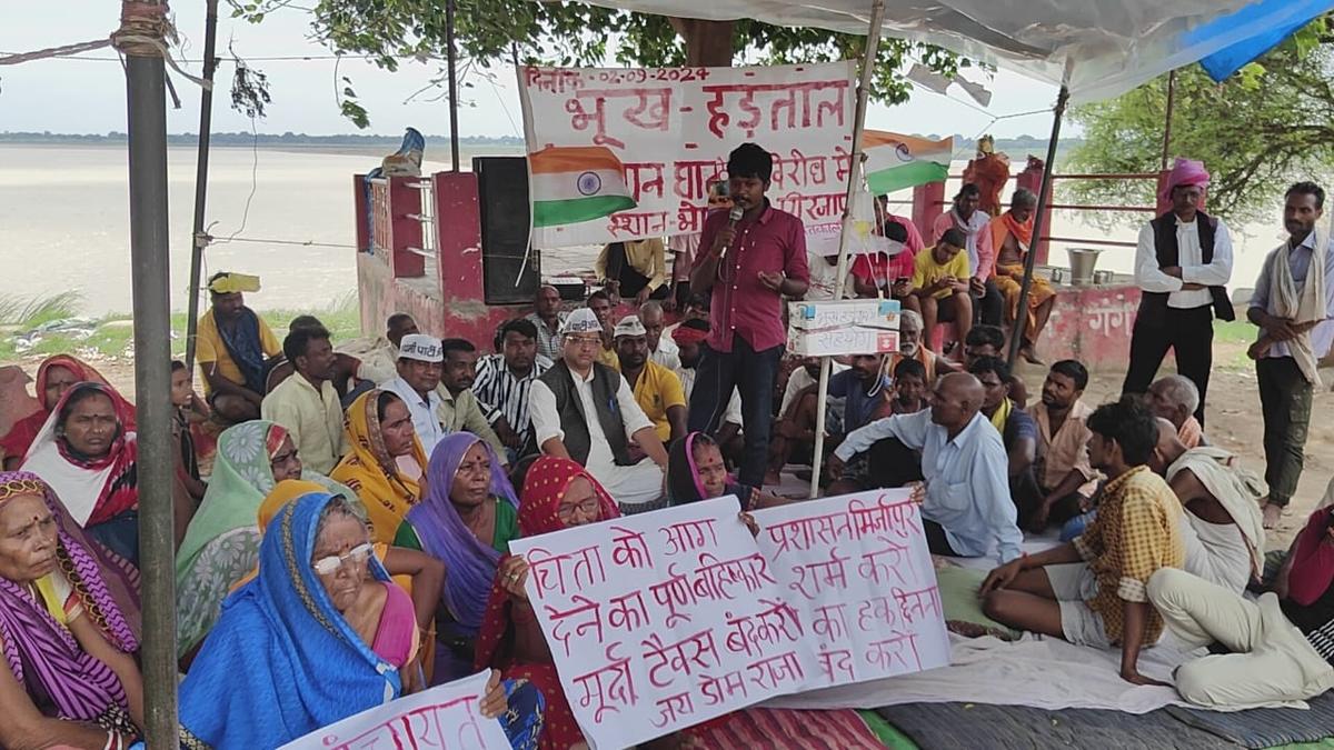 Mirzapur district administration relents after stir, cancels contract for cremation ground