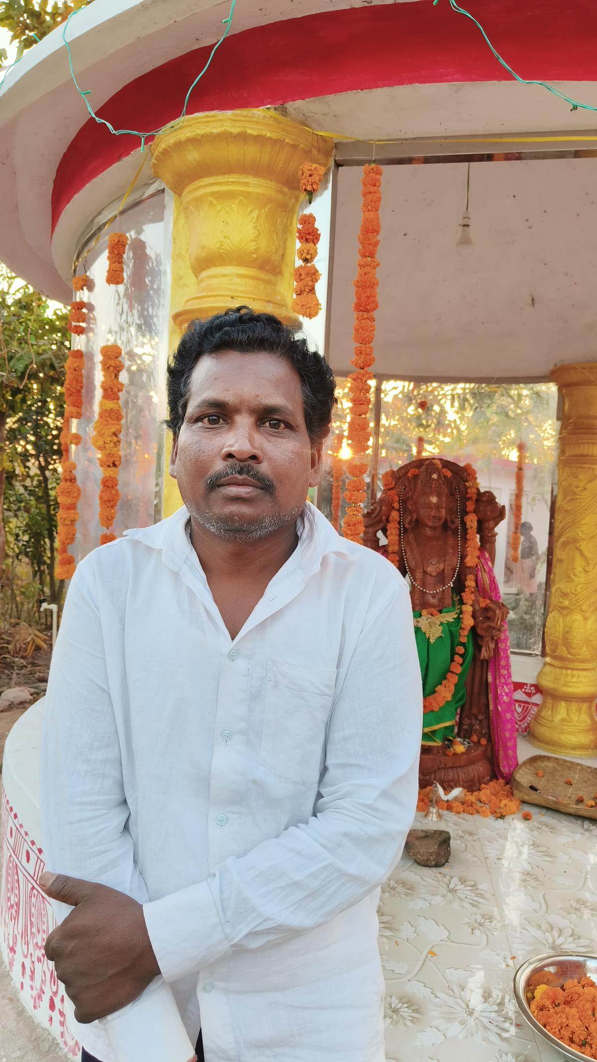 Hari Pangi, the‍ tribal healer, in odisha‘s Koraput district.