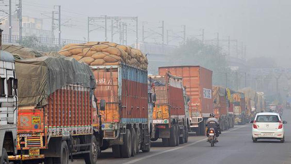 Heavy vehicles banned from entering city till November 21 - The Hindu