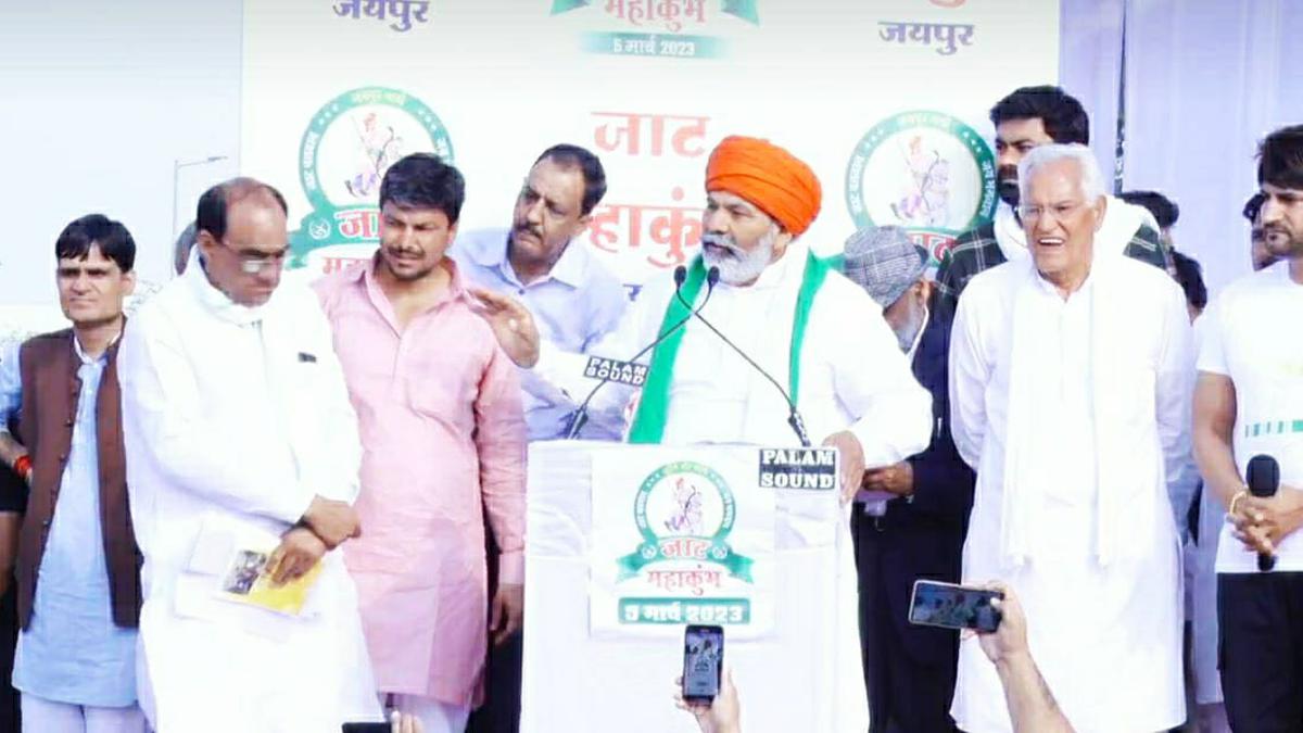 Jat mobilisation begins in Rajasthan, community sets target of 50 MLAs