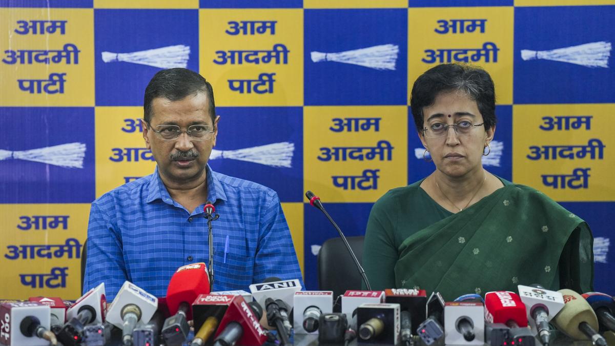 Atishi, Kejriwal address joint presser; promise to restart ‘stalled’ projects, expedite road repair