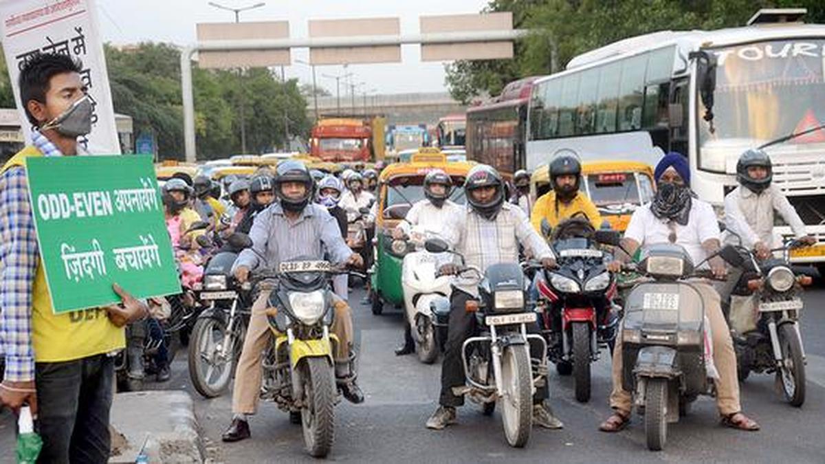 Odd-even scheme back in Delhi from November 4-15 - The Hindu