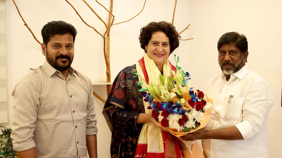 Telangana CM Revanth, Deputy CM Bhatti congratulate Priyanka Gandhi on winning Wayanad LS seat