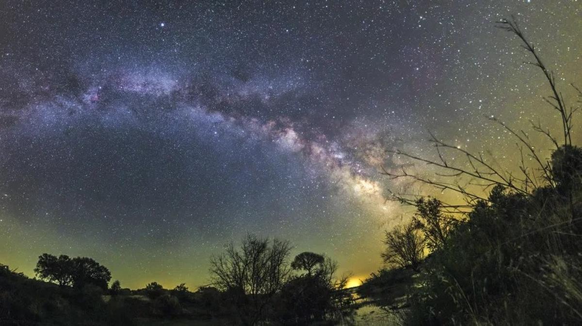 A ‘Stargazing Camp’ at the Forest Trek Park in Manchirevula area of the Chilkur Reserve Forest on Monday (February 3, 2025)