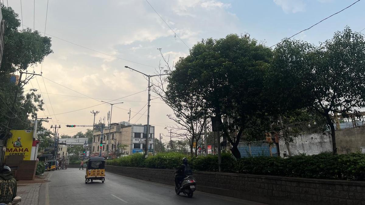 Clouds hover over Hyderabad on April 21 afternoon