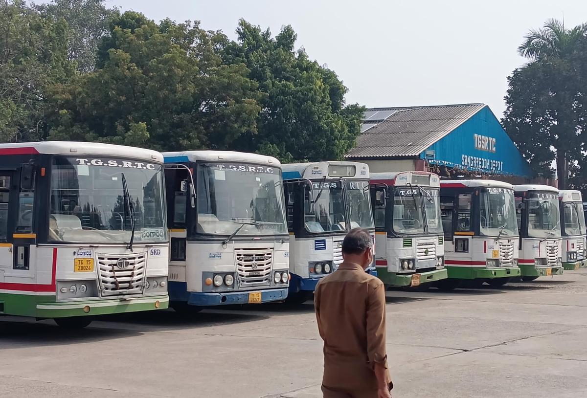 A view of the bus stand in Sangareddy on Saturday (October 18, 2025) A view of the bus stand in Sangareddy on Saturday (October 18, 2025)