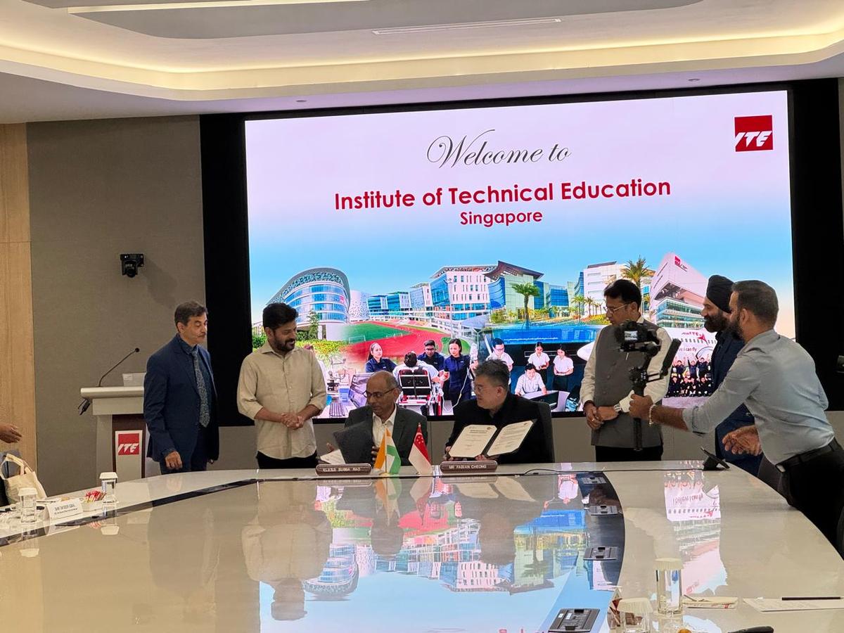 Telangana-based Young India Skills University (YISU) signed a Memorandum of Understanding (MoU) with  Institute of Technical Education (ITE) in Singapore on Friday (January 17, 2025)