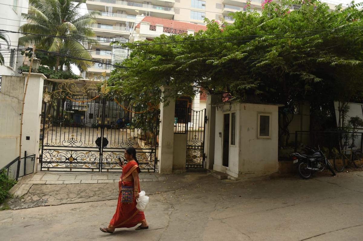 Former MP and Congress leader Dr. G. Vivekanand’s residence in Hyderabad